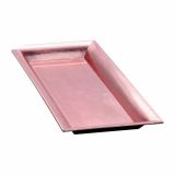 DEKORACIJA GLOSSTYLE KROŽNIK 41X19 CM ROZA DEKORATIVNI UMETNA MASA