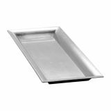 DEKORACIJA GLOSSTYLE KROŽNIK 41X19 CM SREBRNI DEKORATIVNI UMETNA MASA