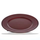 DEKORACIJA GLOSSTYLE KROŽNIK ANTIK FI 33 CM RD EČI IZ UMETNE MASE