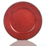 DEKORACIJA GLOSSTYLE KROŽNIK ANTIK FI 33 CM RD EČI IZ UMETNE MASE