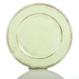 DEKORACIJA GLOSSTYLE KROŽNIK ANTIK FI 33 CM ZE LENI IZ UMETNE MASE