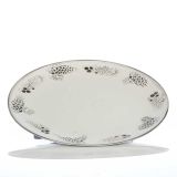 DEKORACIJA GLOSSTYLE KROŽNIK FI 33 BELI S STORŽI IZ UMETNE MASE