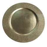 NAMIZNA DEKORACIJA GLOSSTYLE KROŽNIK FI 33 ZLATI DEKORATIVNI UMETNA MASA