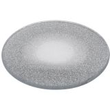 KROŽNIK/PODSTAVEK SREBRNE BARVE Z BLEŠČICAMI, PREMER 20 CM