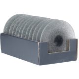 KROŽNIK/PODSTAVEK SREBRNE BARVE Z BLEŠČICAMI, PREMER 20 CM