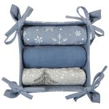 KUHINJSKA KRPA SIRETESSILE 25X25 CM V KOŠARI 4/1 WINTER LAND