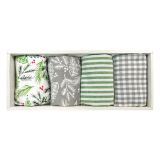 KUHINJSKA KRPA SIRETESSILE 40X60 CM V LESENI KOŠARI 5/1 RDEČ/ZELEN/SIV