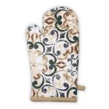 KUHINJSKA ROKAVICA SVILANIT TUSCANY, 18X32, BEŽ-ZELENA Z VZORCEM