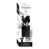 KUHINJSKI PRIPOMOČEK TOGNANA 7 DELNI CHROMIA BLACK 6 PRIPOMOČKOV IN STOJALO