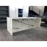 KUHINJSKI PULT MS VISCOM BELA 130 X 305 CM DEBELINA12MM