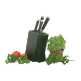 KUHINJSKO POLIČNO STOJALO CULINARIO UNIVERZALNI BLOK ZA NOŽE ČRN