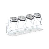 KUHINJSKO POLIČNO STOJALO ZELLER PRESENT 5 DELNO STOJALO ZA 4 ZAČIMBE 25X8X11 CM