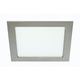 LED PANEL FLAT-IN 12W NW 170X170MM, NIKEL MAT