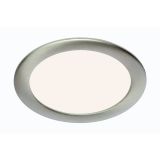 LED PANEL FLAT-IN 12W NW FI 170MM, NIKEL MAT