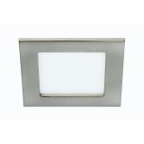 LED PANEL FLAT-IN 7W NW 120X120MM, NIKEL MAT