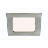 LED PANEL FLAT-IN 7W NW 120X120MM, NIKEL MAT