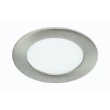 LED PANEL FLAT-IN 7W NW FI 120MM, NIKEL MAT
