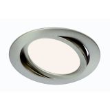 LED PANEL FLAT-IN 9W NW FI 140MM, NIKEL MAT, GIB.