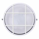 OKROGLA LED LADIJSKA SVETILKA 12W LED DL V BELI BARVI S KOVINSKO MREŽO