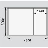 LESENA VRTNA HIŠKA KARIBU LAGOR 2 492X273X312 LES 38MM