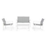 KOVINSKA VRTNA GARNITURA BIZZOTTO LAIKEN, BELA