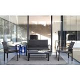 KOVINSKA VRTNA GARNITURA BIZZOTTO LAIKEN, ČRNA