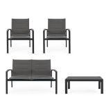 KOVINSKA VRTNA GARNITURA BIZZOTTO LAIKEN, ČRNA