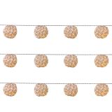 VRTNE LUČKE LUCA LIGHTING LAMPIONI KROGLICA, BELA DOLŽINA 120 CM