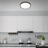 NADGRADNA STROP. SVETILKA BRILONER LED 24W, ČRN ROB FI=38.5CM