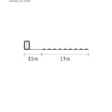 LED BOŽIČNA NANO VERIGA, 1,9 M, 2X AA, NOTRANJA, TOPLA BELA, ČASOVNIK