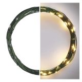 LED BOŽIČNA NANO VERIGA ZELENA, 4 M, ZUNANJA IN NOTRANJA, TOPLA BELA, ČASOVNIK