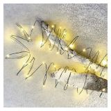 LED BOŽIČNA NANO VERIGA ZELENA, 4 M, ZUNANJA IN NOTRANJA, TOPLA BELA, ČASOVNIK