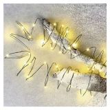 LED BOŽIČNA NANO VERIGA ZELENA, 7,5 M, ZUNANJA IN NOTRANJA, TOPLA BELA, ČASOVNIK