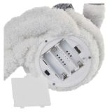 LED BOŽIČNI SNEŽAK SEDEČ, 31 CM, 3X AA, NOTRANJA, TOPLA BELA