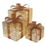 LED DARILA, 3 VELIKOSTI, NOTRANJA, TOPLA BELA