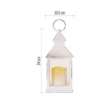 LED DEKORACIJA ' LATERNA ANTIK BELA UTRIPAJOČA, 3X AAA, NOTRANJA, VINTAGE, ČASOVNIK
