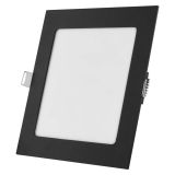 LED PANEL EMOS NEXXO 12.5W CCT, ČRNI KVADRATNI VGRADNI