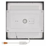 LED PANEL EMOS NEXXO 21W CCT, ČRNI KVADRATNI , NADGRADNI