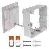 LED PANEL EMOS RUBIC 9W NW, BELI KVADRATNI, NADG./VGRAD.