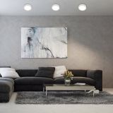 LED PANEL RABALUX SHAUN2 15W 3000K BELA OKROGLA