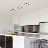 LED PANEL RABALUX SHAUN2 15W 3000K ČRNA KVADRATNA