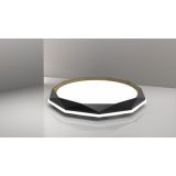 LED STROPNA SVETILKA VALENTINA PVC D500 36W 4000LM 4000K IP20 BLACK