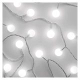 LED SVETLOBNA CHERRY VERIGA ' KROGLICE 2,5 CM, 4 M, ZUN. IN NOTR., HLADNA BELA, ČASOVNIK