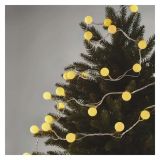 LED SVETLOBNA CHERRY VERIGA ' KROGLICE 2,5 CM, 4 M, ZUN. IN NOTR., TOPLA BELA, ČASOVNIK