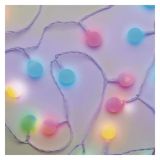 LED SVETLOBNA CHERRY VERIGA ' KROGLICE 2,5 CM, 4 M, ZUN. IN NOTR., VEČBARVNA, ČASOVNIK