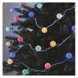 LED SVETLOBNA CHERRY VERIGA ' KROGLICE 2,5 CM, 4 M, ZUN. IN NOTR., VEČBARVNA, ČASOVNIK