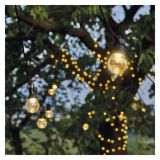 LED SVETLOBNA VERIGA ' 10X PARTY LUČKE PROZORNE, 5 M, ZUNANJA IN NOTRANJA, TOPLA BELA