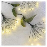 LED SVETLOBNA VERIGA ' SVETLEČE CVETLICE, NANO, 5,2 M, NOTRANJA, TOPLA BELA, ČASOVNIK