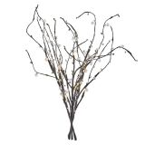LED VEJA Z BISERI, 60 CM, 3X AA, NOTRANJA, TOPLA BELA, ČASOVNIK