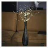 LED VEJA Z BISERI, 60 CM, 3X AA, NOTRANJA, TOPLA BELA, ČASOVNIK